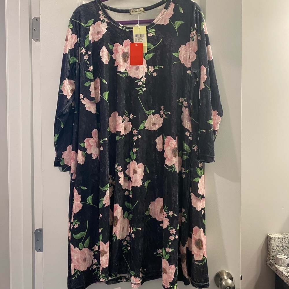 Southern Stitch Velvet Tunic